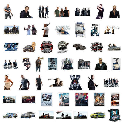 10/30/53PCS Fast & Furious Stickers Cool Racing Movie Decals Decoration Fridge Luggage Laptop Phone Guitar Skateboard Sticker